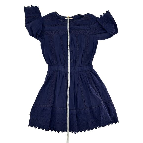Tularosa Navy Belmont 3/4 Sleeve Mini Dress Small - Picture 10 of 13